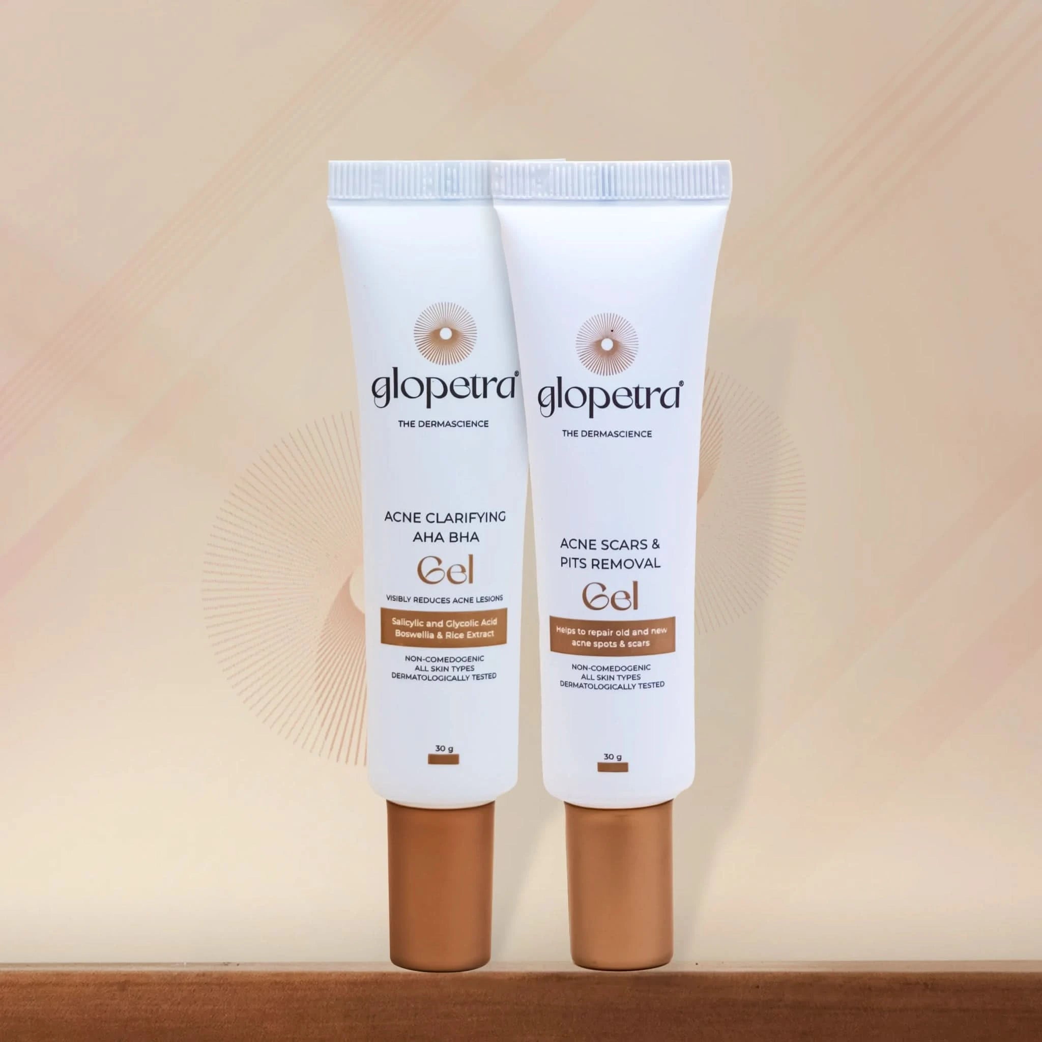Acne Scars Gel with AHA BHA Gel Combo - Glopetra