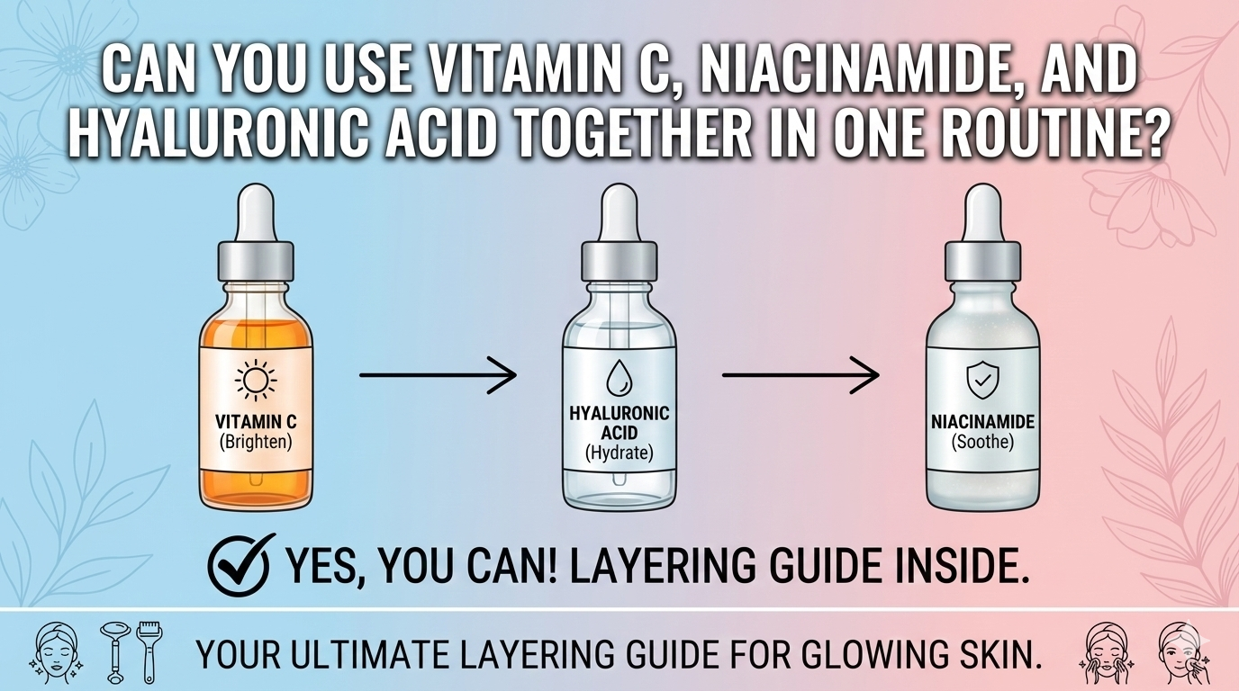 Can You Use Vitamin C, Niacinamide, and Hyaluronic Acid Together in One Routine?