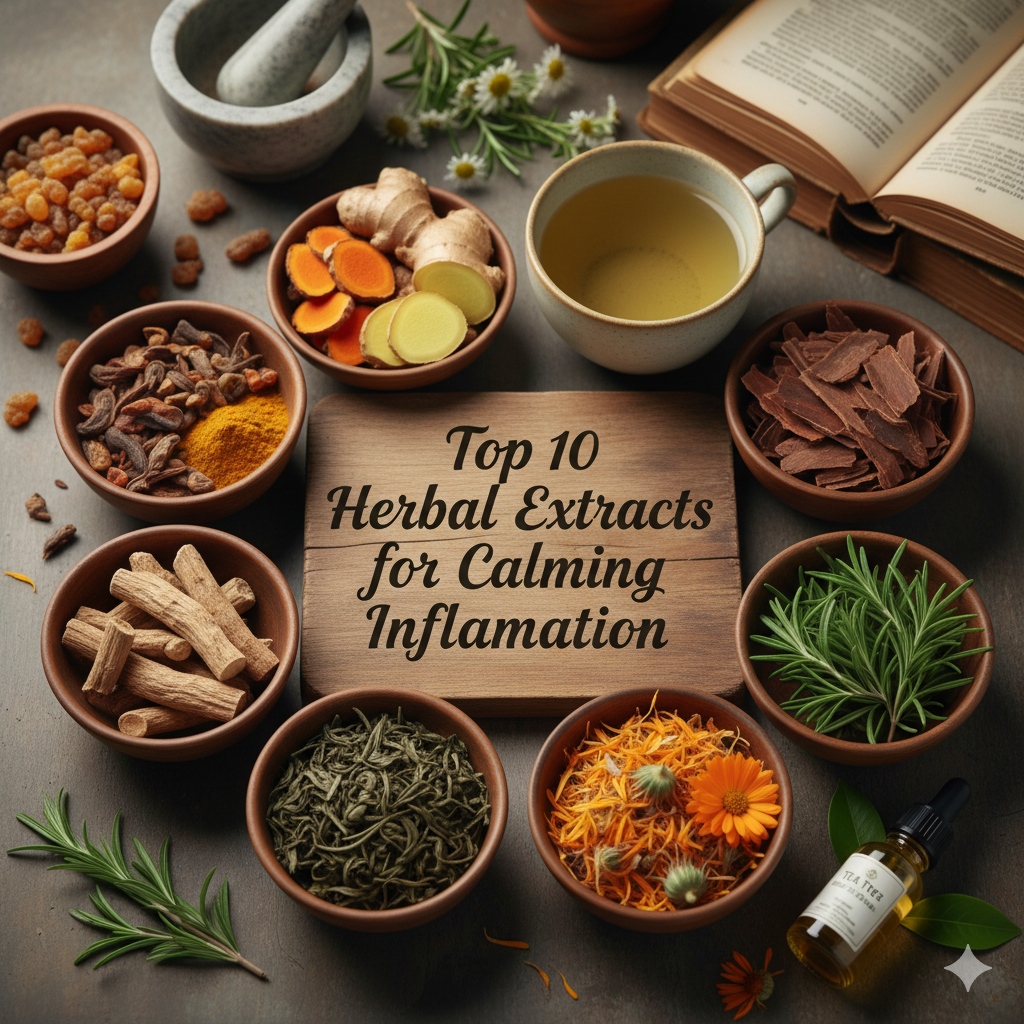 Top 10 Herbal Extracts for Calming Inflammation (From Boswellia to Tea Tree)
