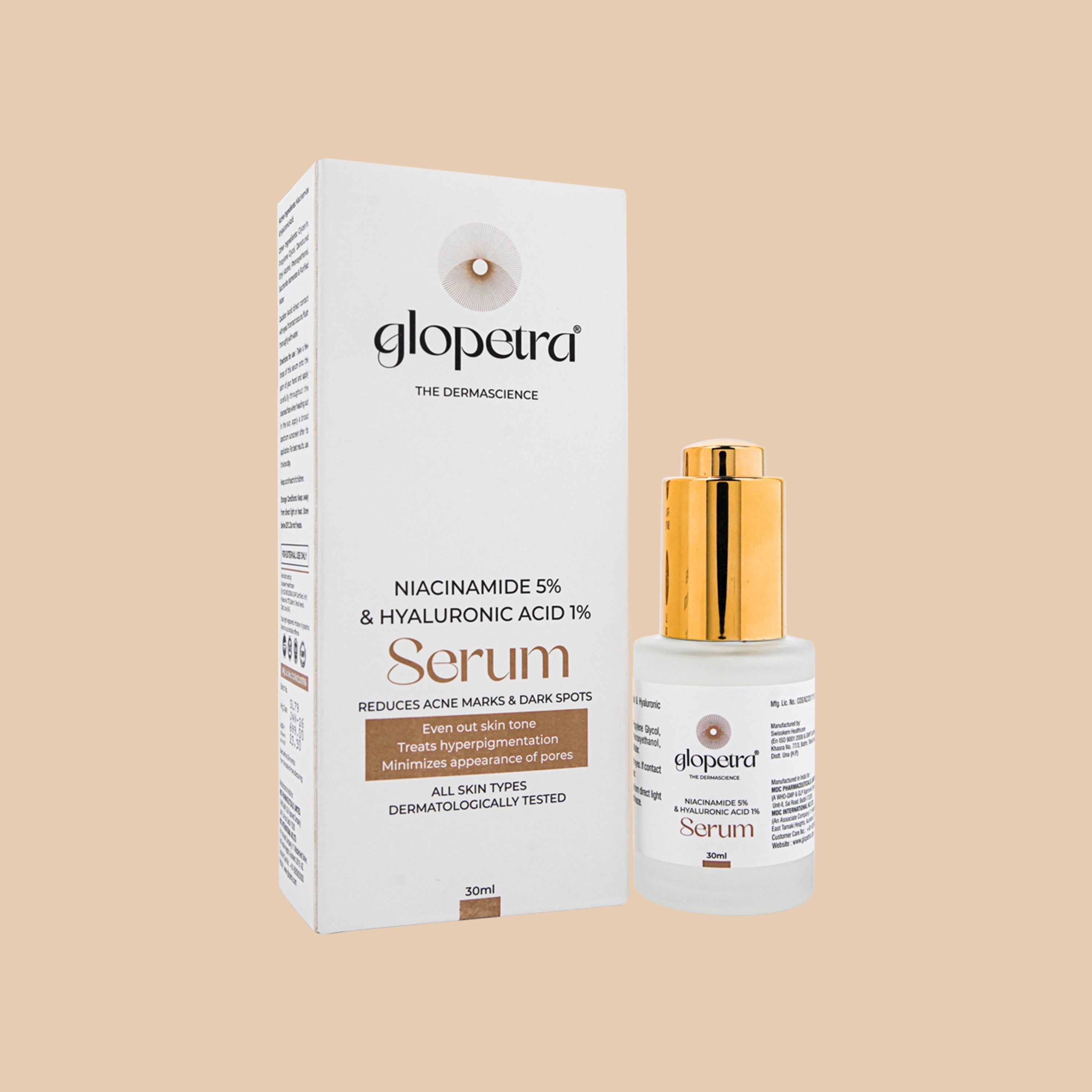 Niacinamide & Hyaluronic Acid Serum For Acne & Dark Spots 30ml