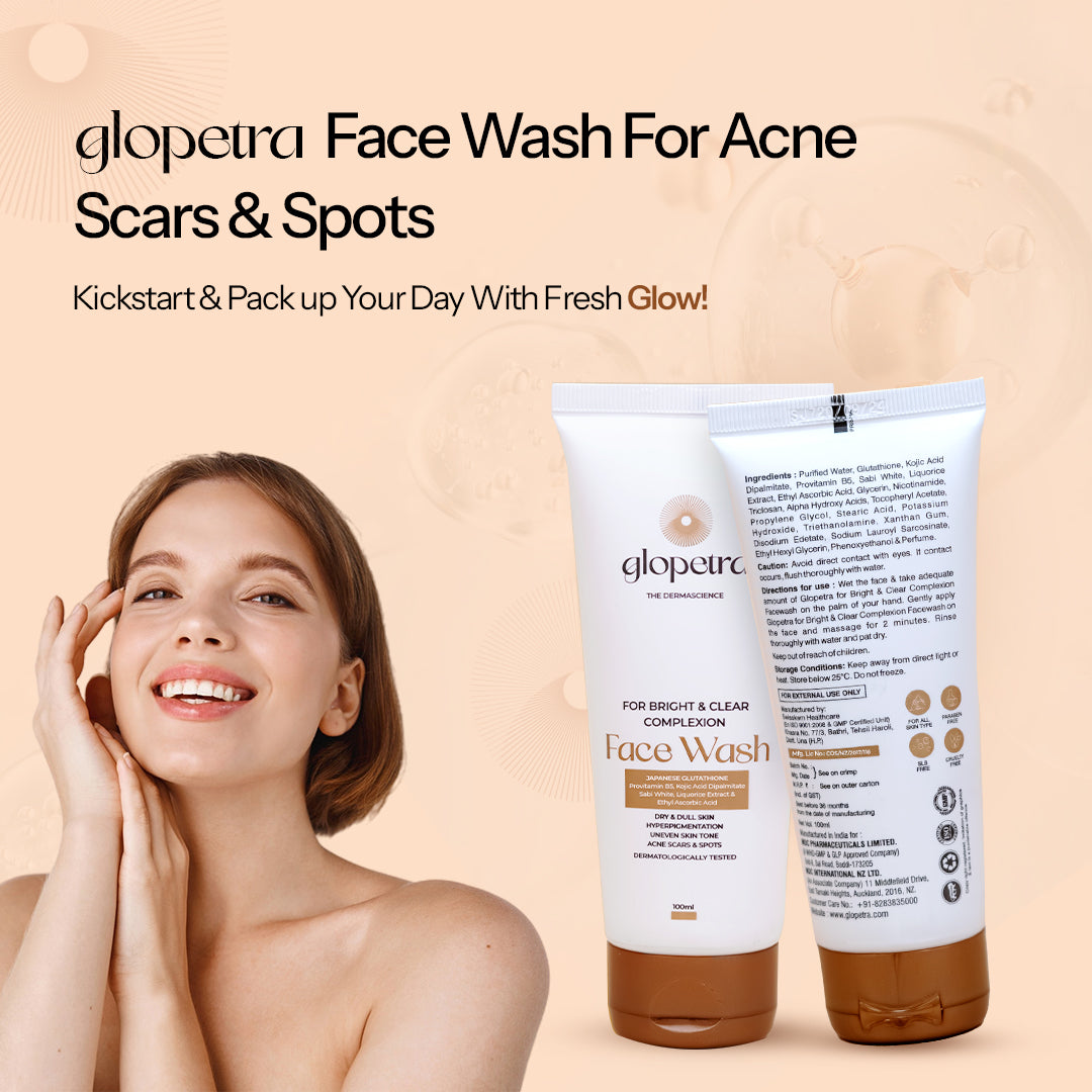 Glopetra Face Wash For Acne Scars & Spots - Glopetra