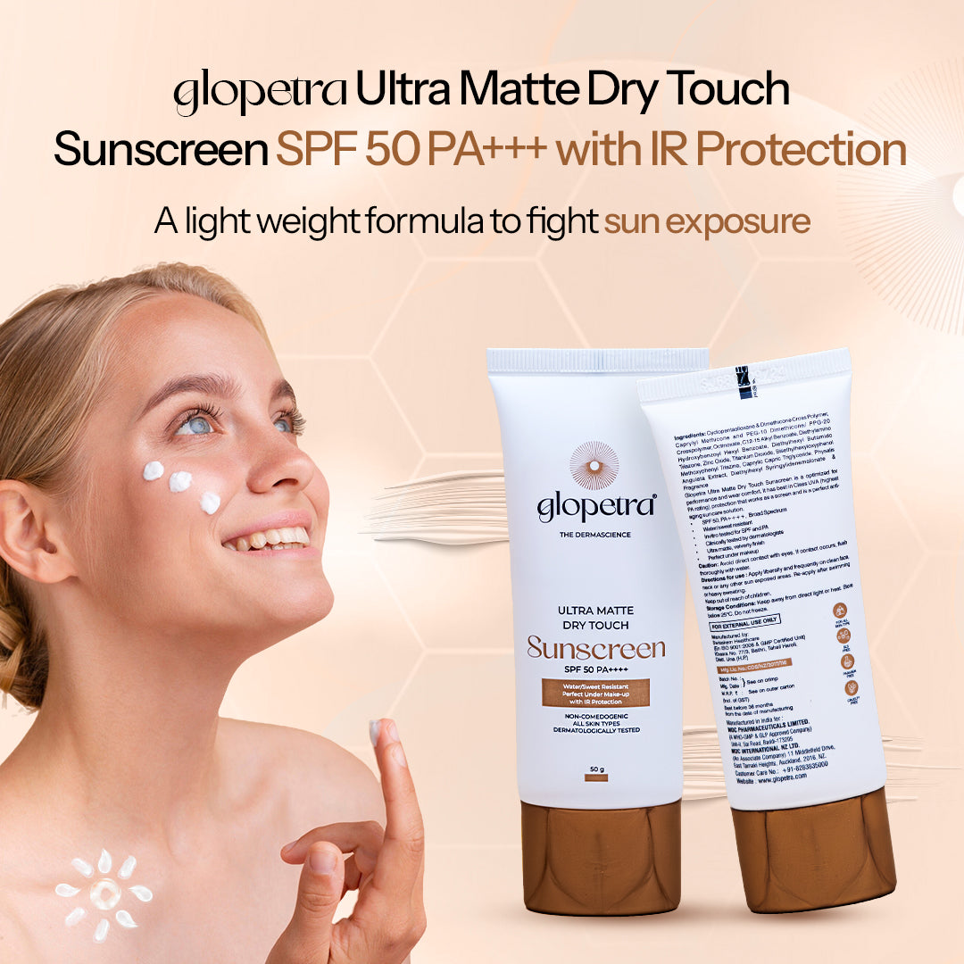 ULTRA MATTE DRY TOUCH Sunscreen SPF 50 PA+++ - Glopetra