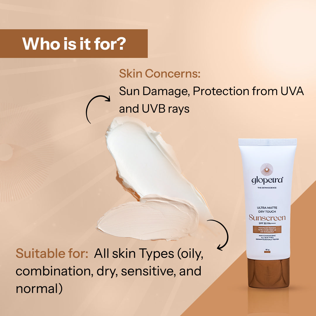 ULTRA MATTE DRY TOUCH Sunscreen SPF 50 PA+++ - Glopetra