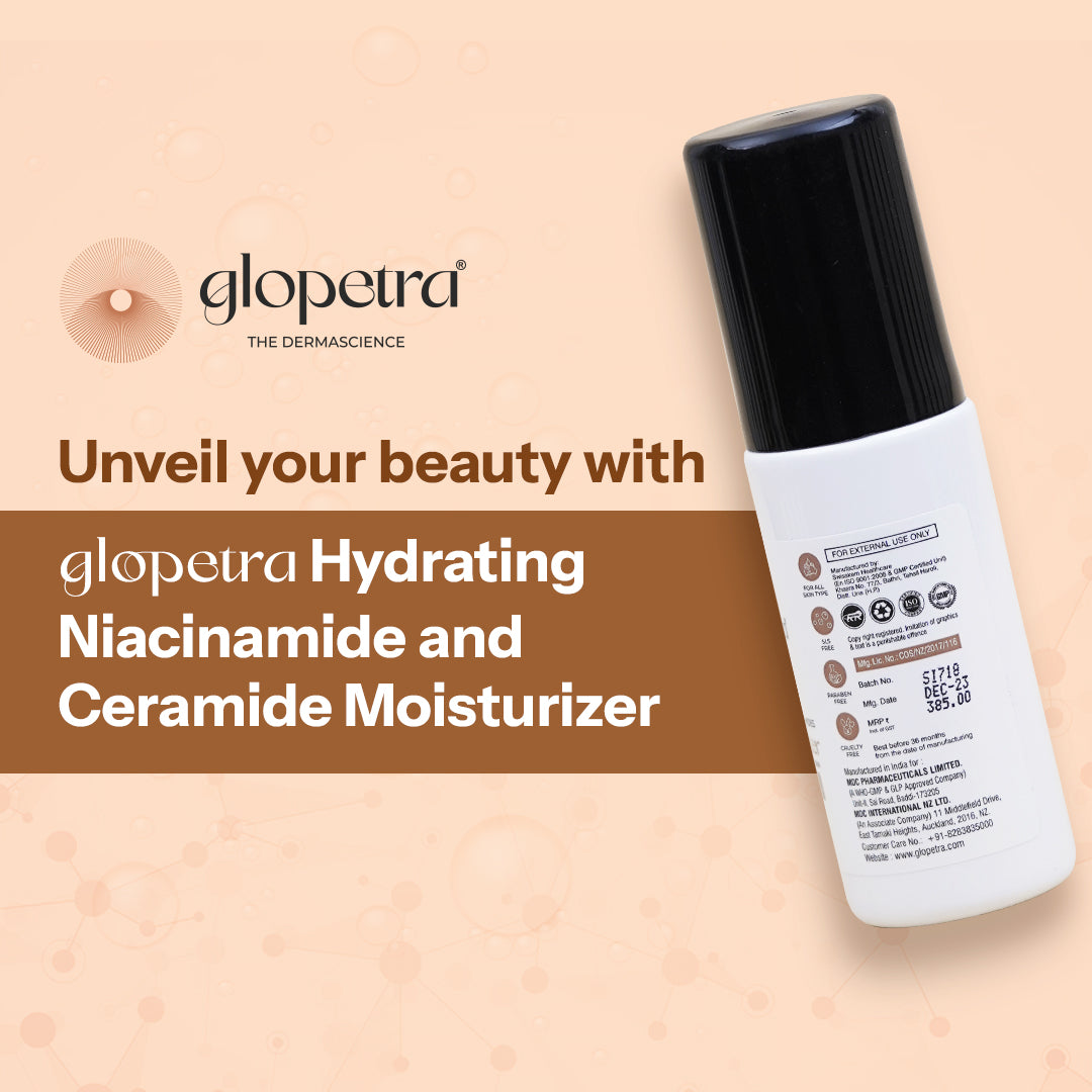 HYDRATING NIACINAMIDE & CERAMIDES Moisturizer  DEEPLY HYDRATES THE SKIN - Glopetra