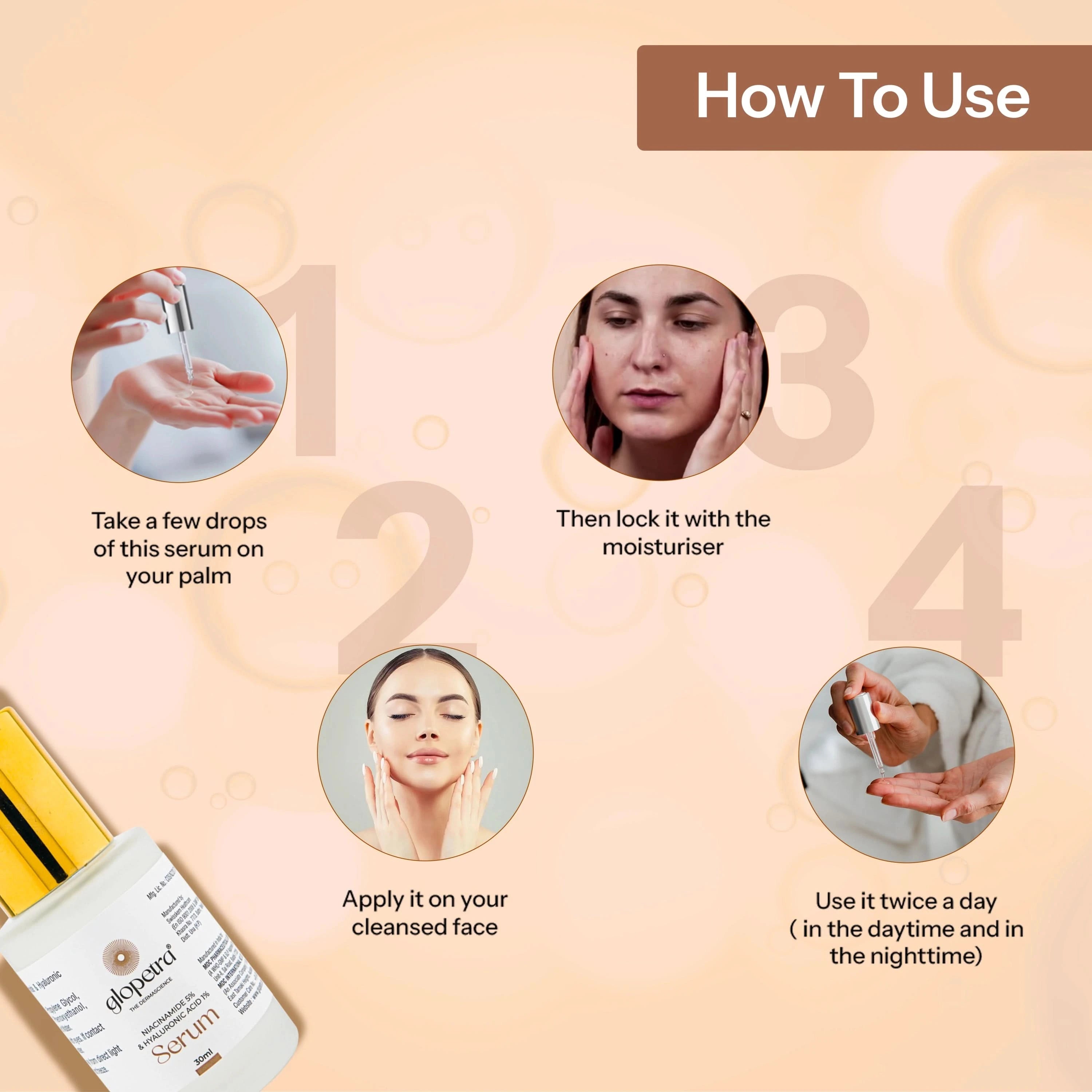 Niacinamide & Hyaluronic Acid Serum For Acne & Dark Spots 20 ml