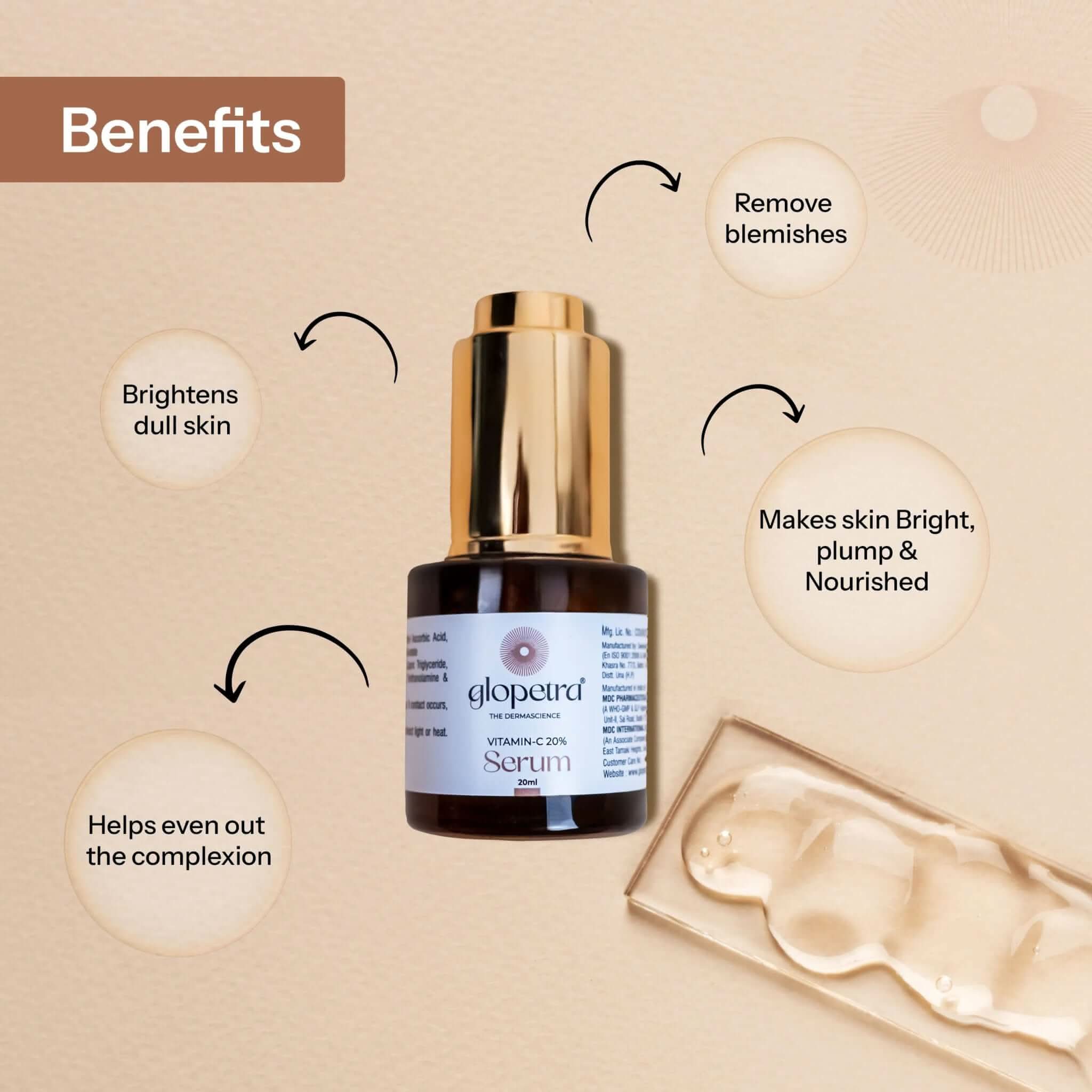 Vitamin C Serum For Dull Skin - Glopetra