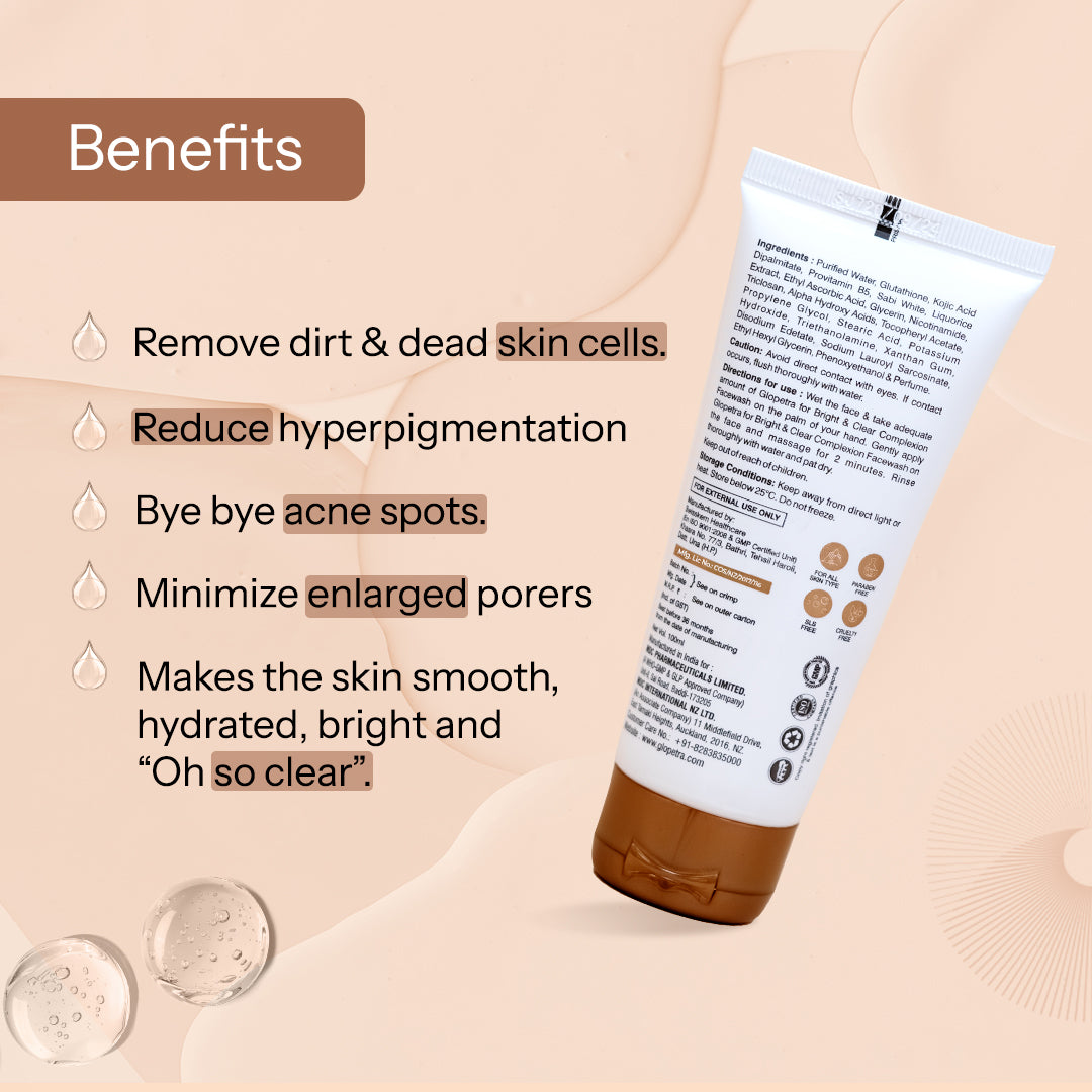 Glopetra Face Wash For Acne Scars & Spots - Glopetra