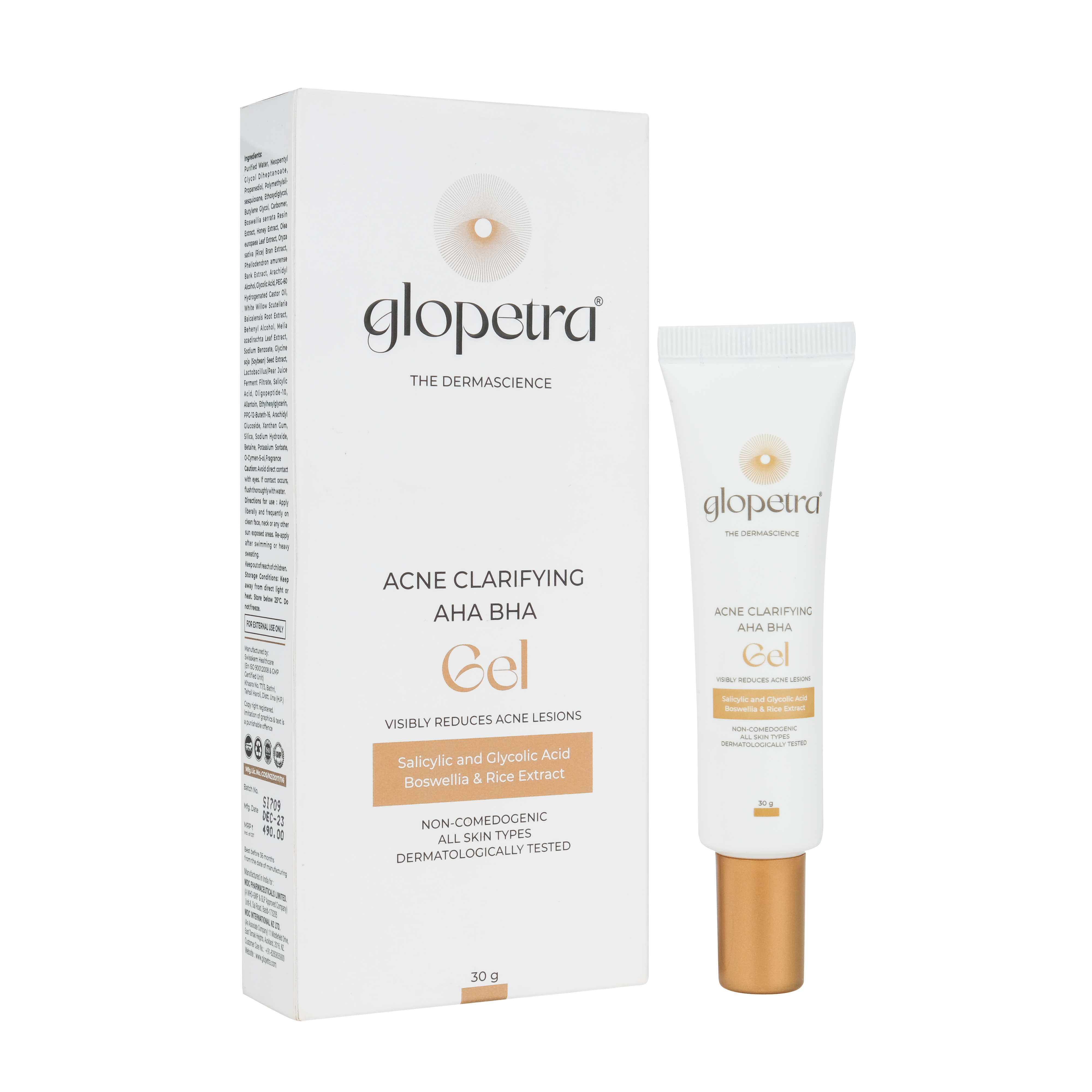 Acne Scars Gel with AHA BHA Gel Combo - Glopetra