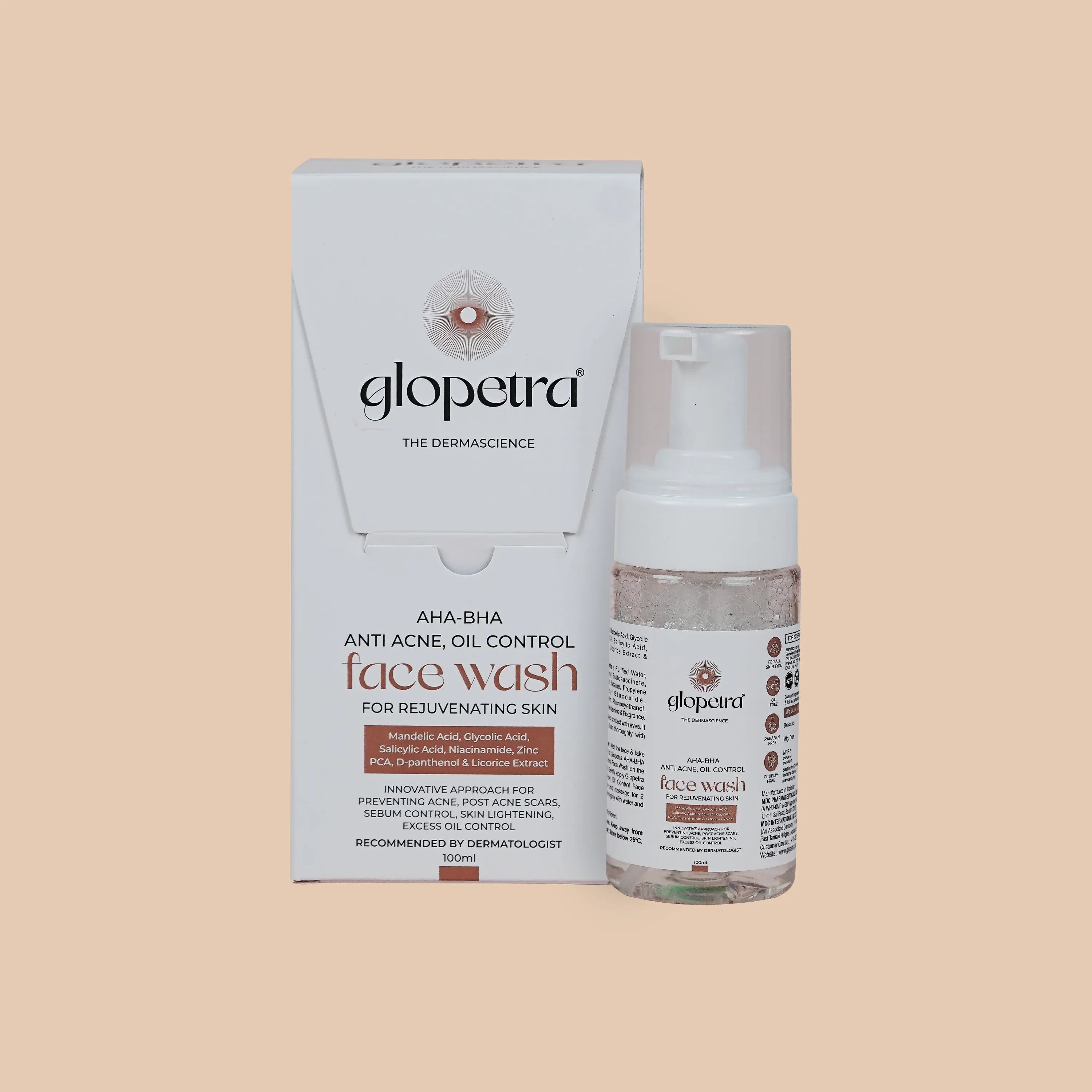 Glopetra AHA BHA Face Wash 