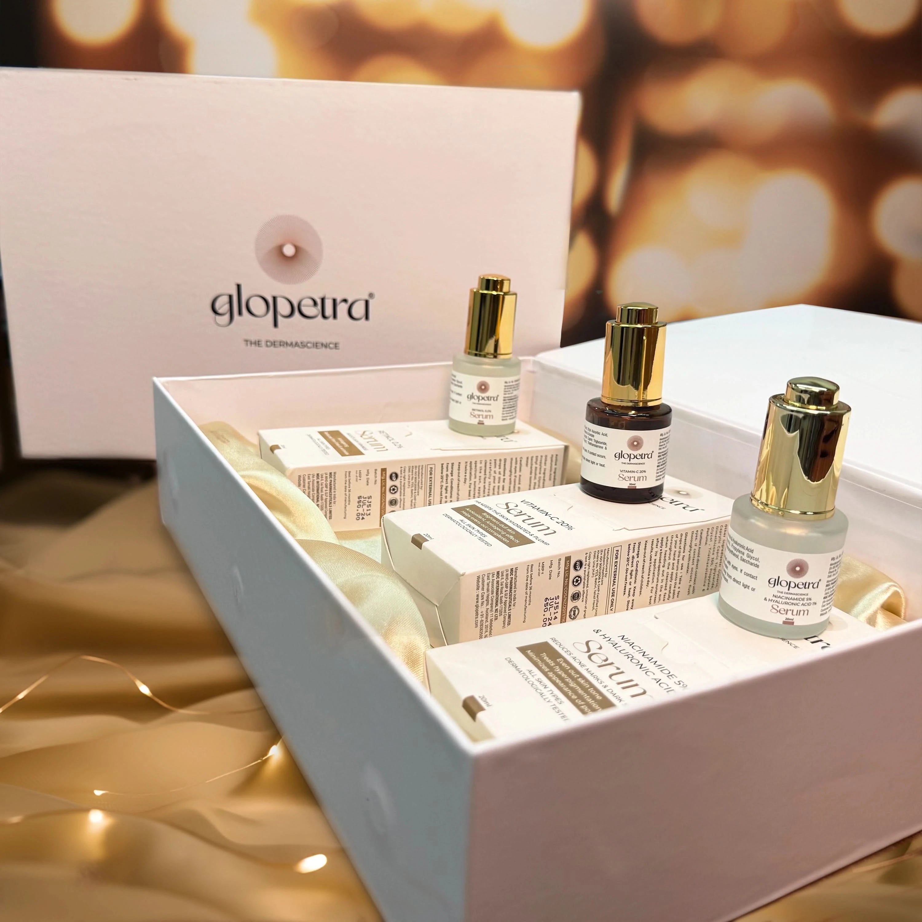 Glopetra Triple Action Serums Combo Gift Pack