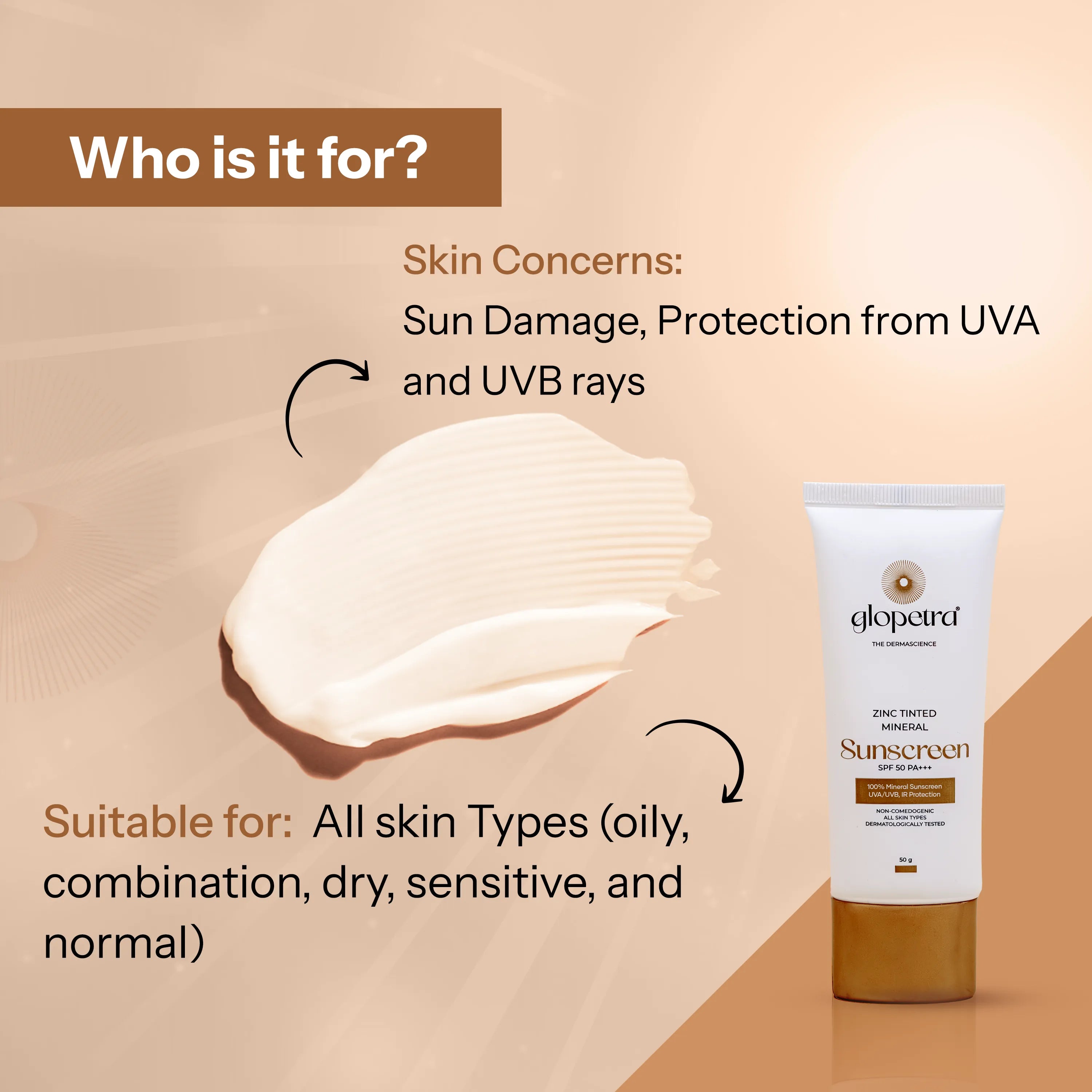 ZINC TINTED MINERAL Sunscreen SPF 50 PA+++