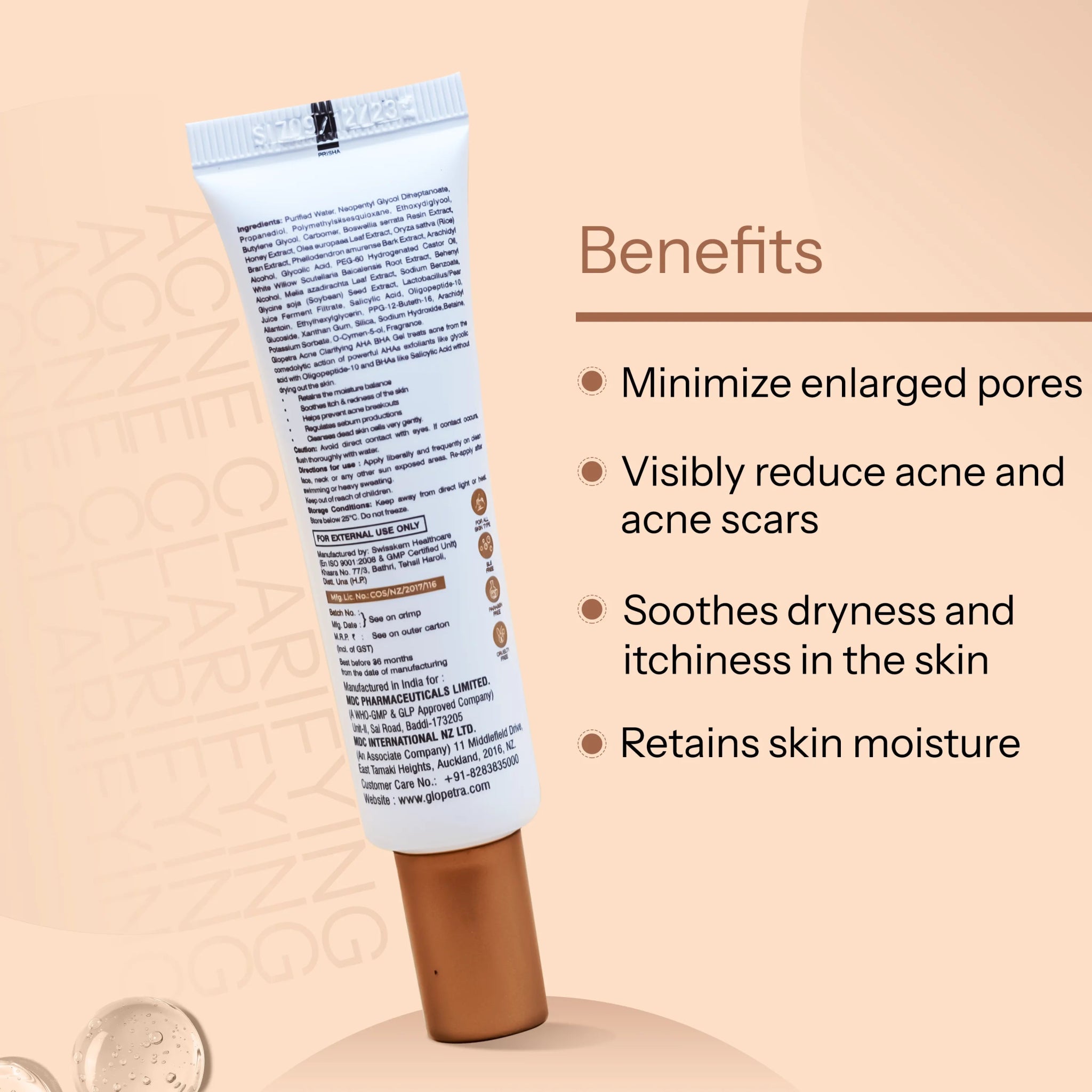 Acne Clarifying AHA BHA Gel - Glopetra
