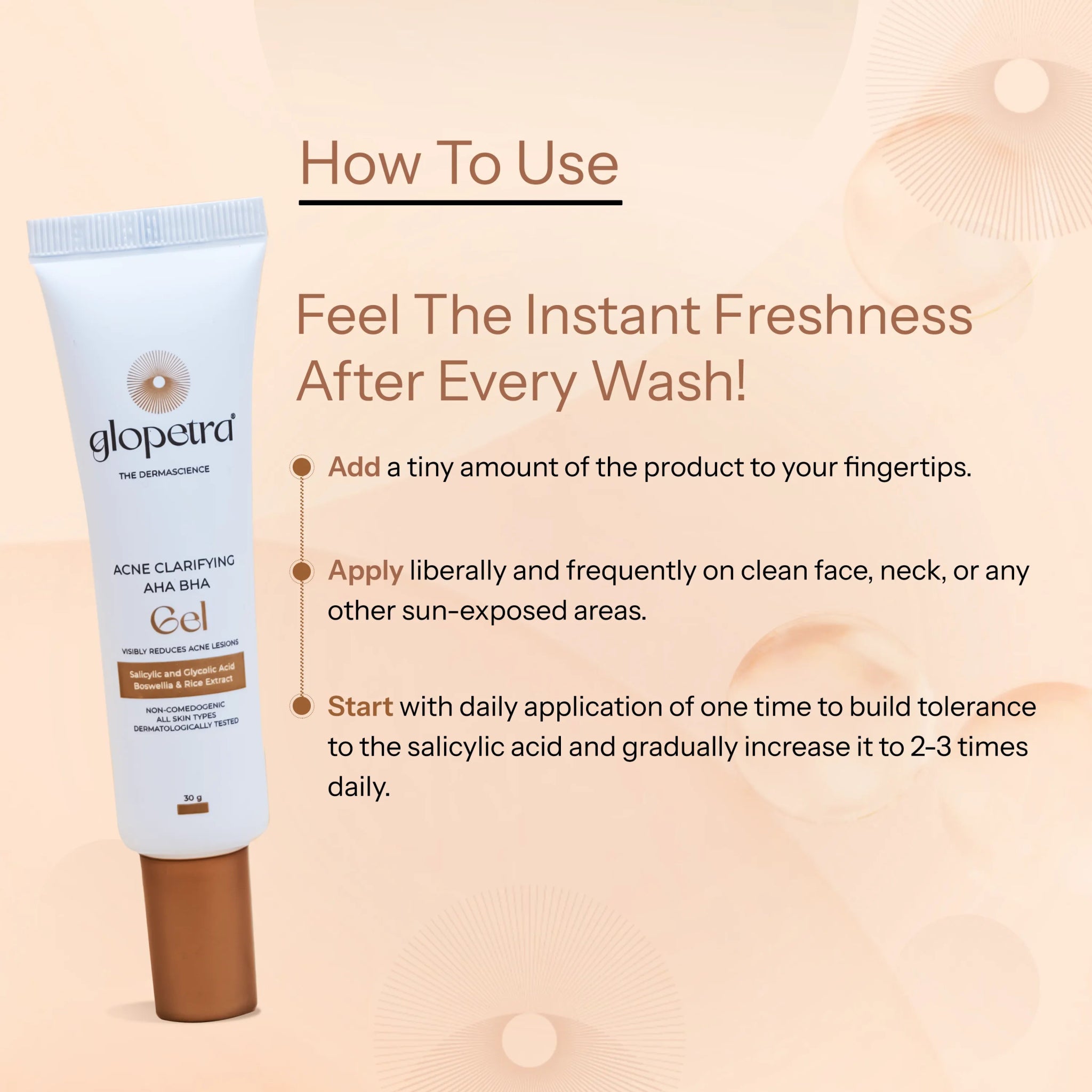 Acne Clarifying AHA BHA Gel - Glopetra