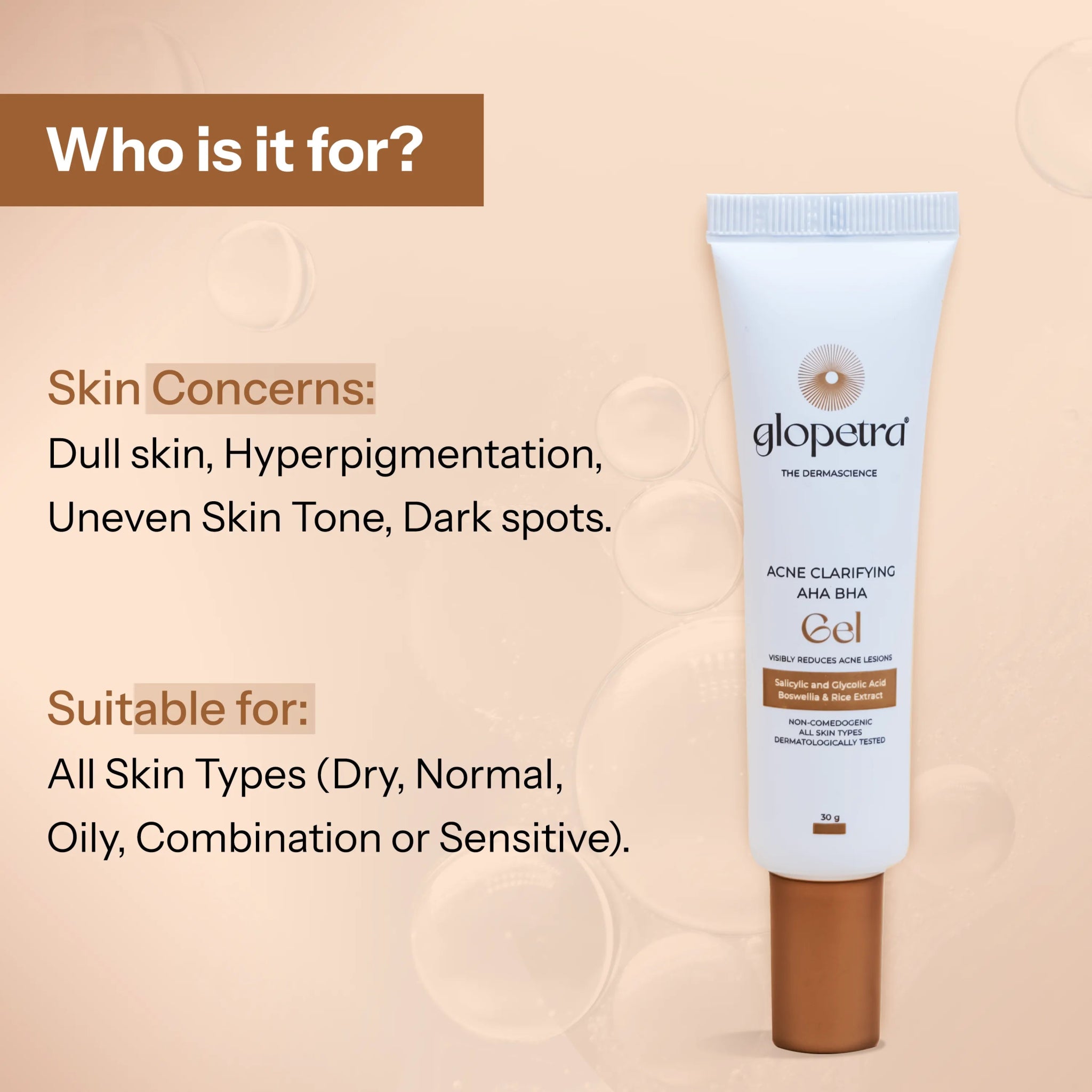 Acne Clarifying AHA BHA Gel - Glopetra