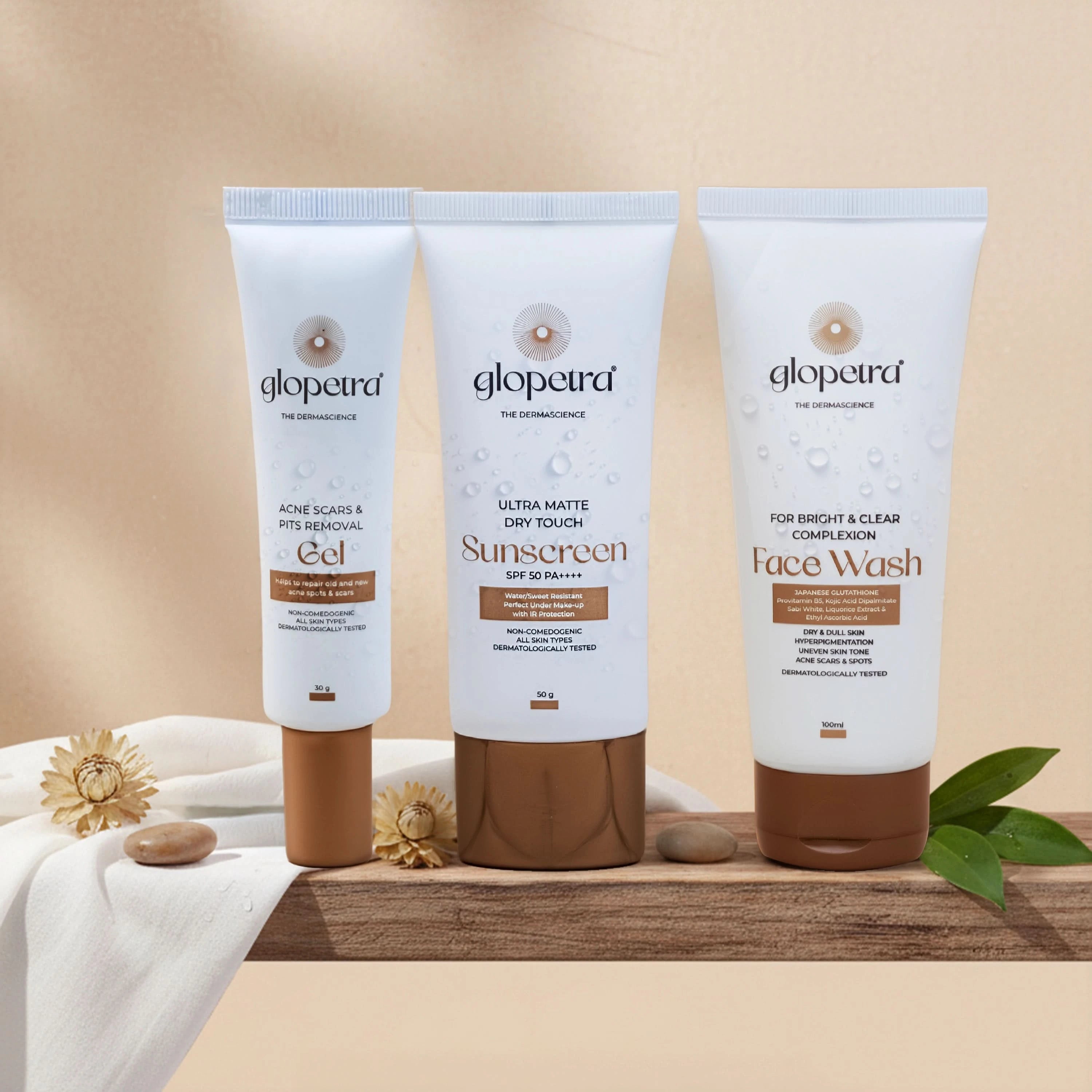 Glopetra Acne Control & Sun Protection Combo