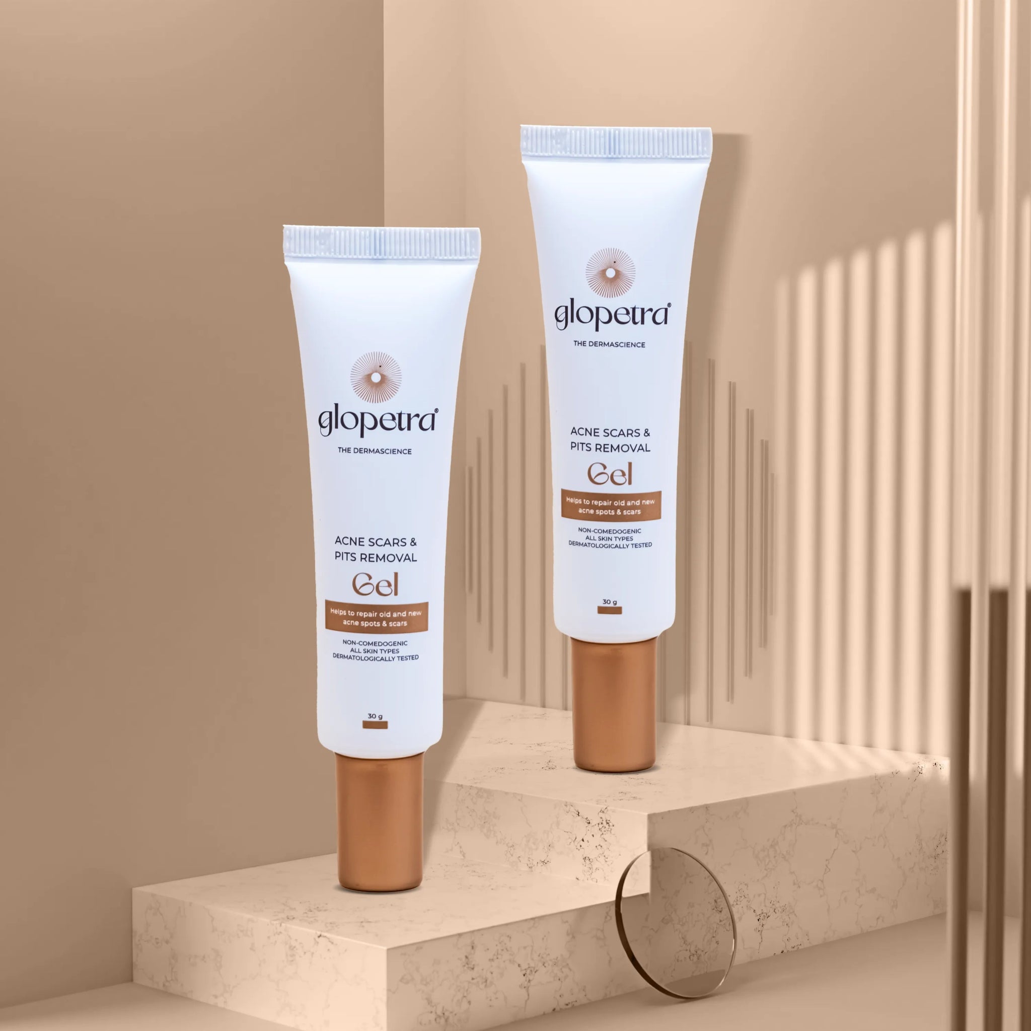 Glopetra Acne Scars & Pits Removal Gel - Pack Of 2 - Glopetra