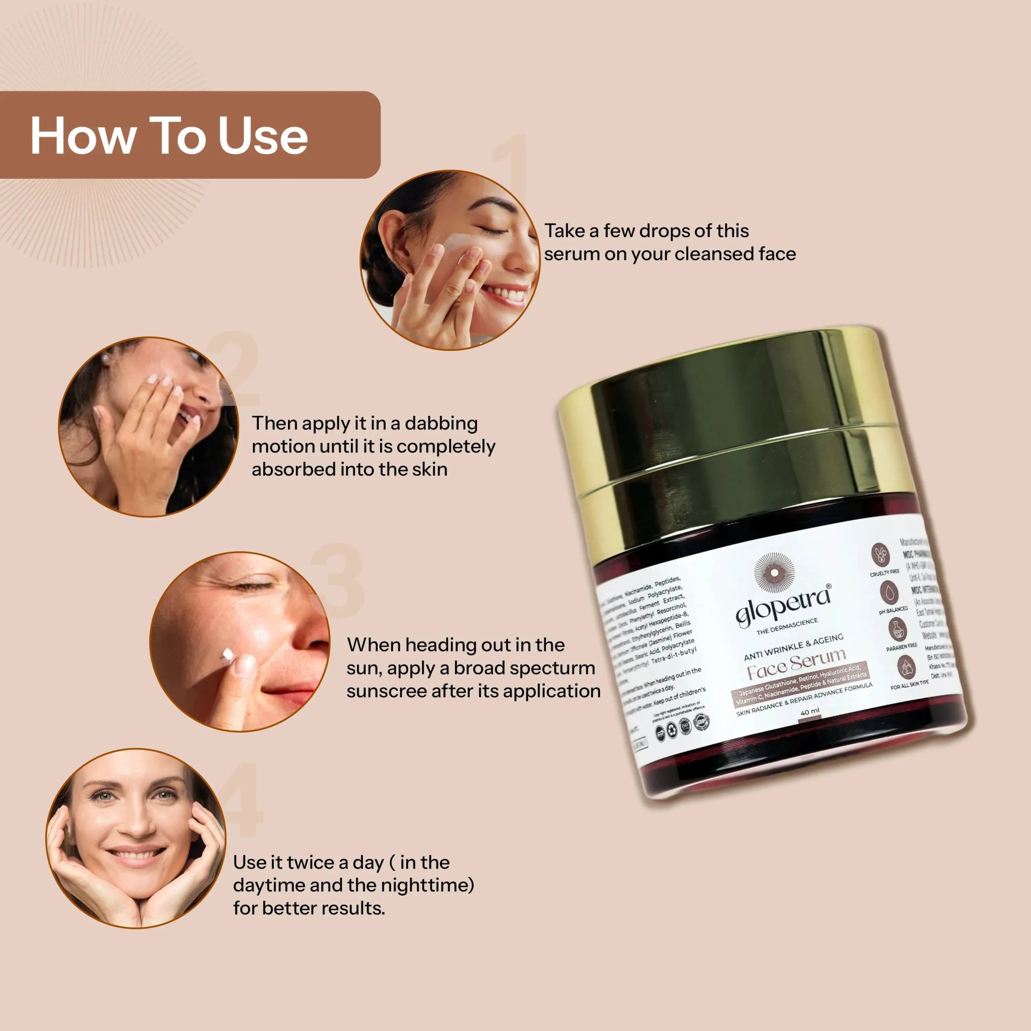 Glopetra Anti Aging Serum - Glopetra