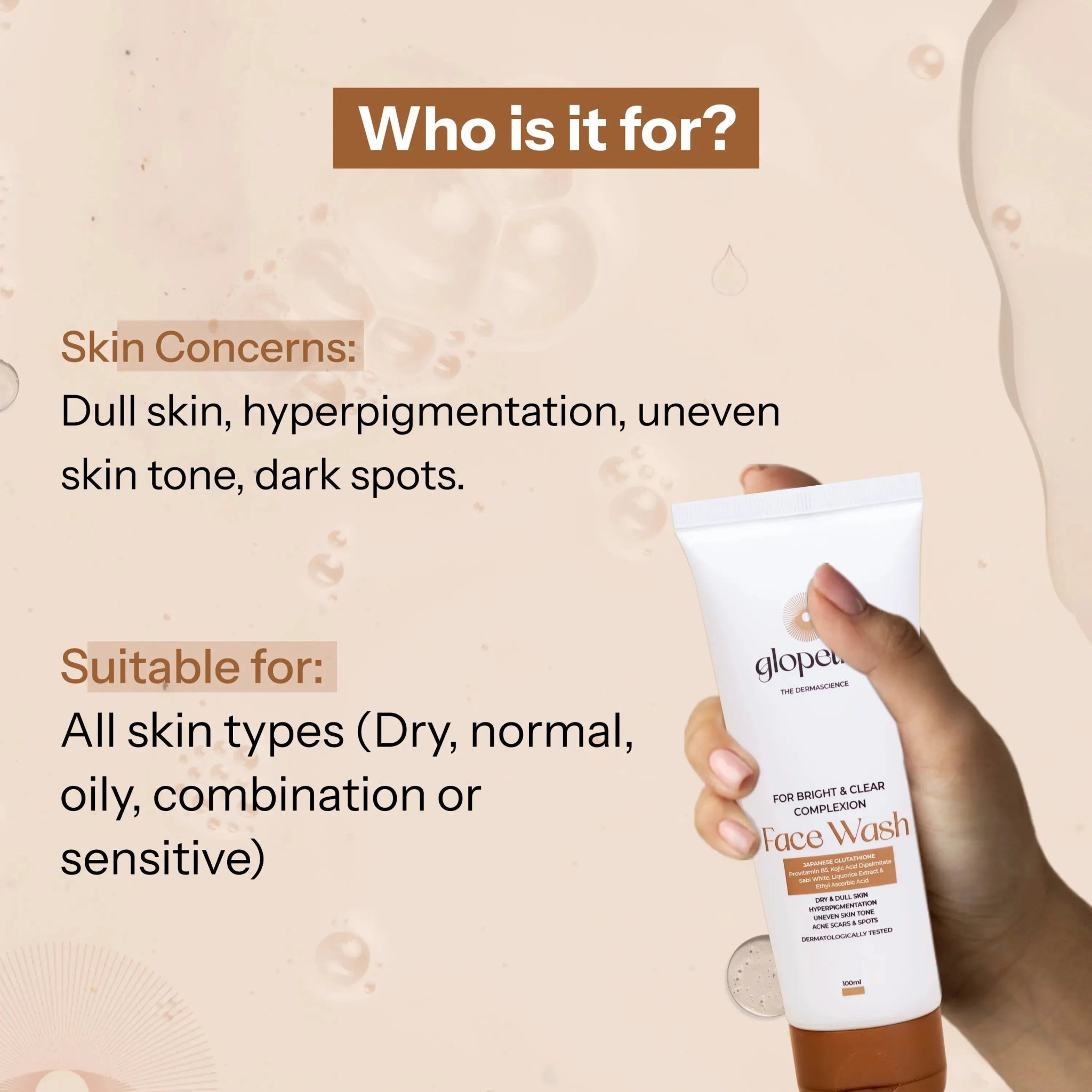 Glopetra Face Wash For Acne Scars & Spots - Glopetra