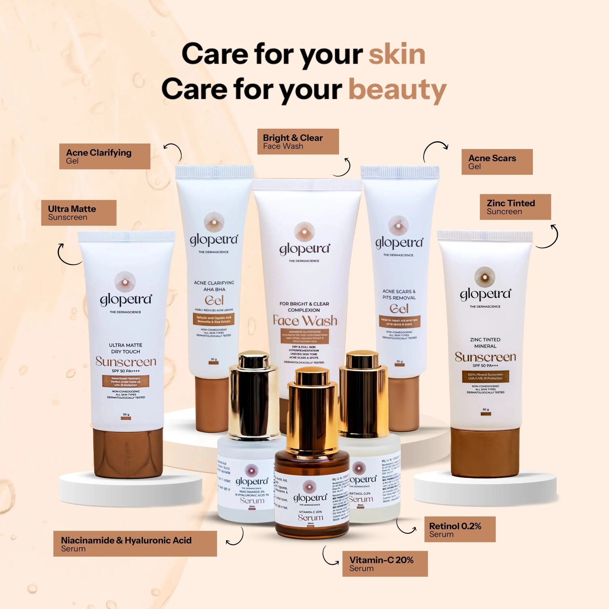 Glopetra Face Wash For Acne Scars & Spots - Glopetra
