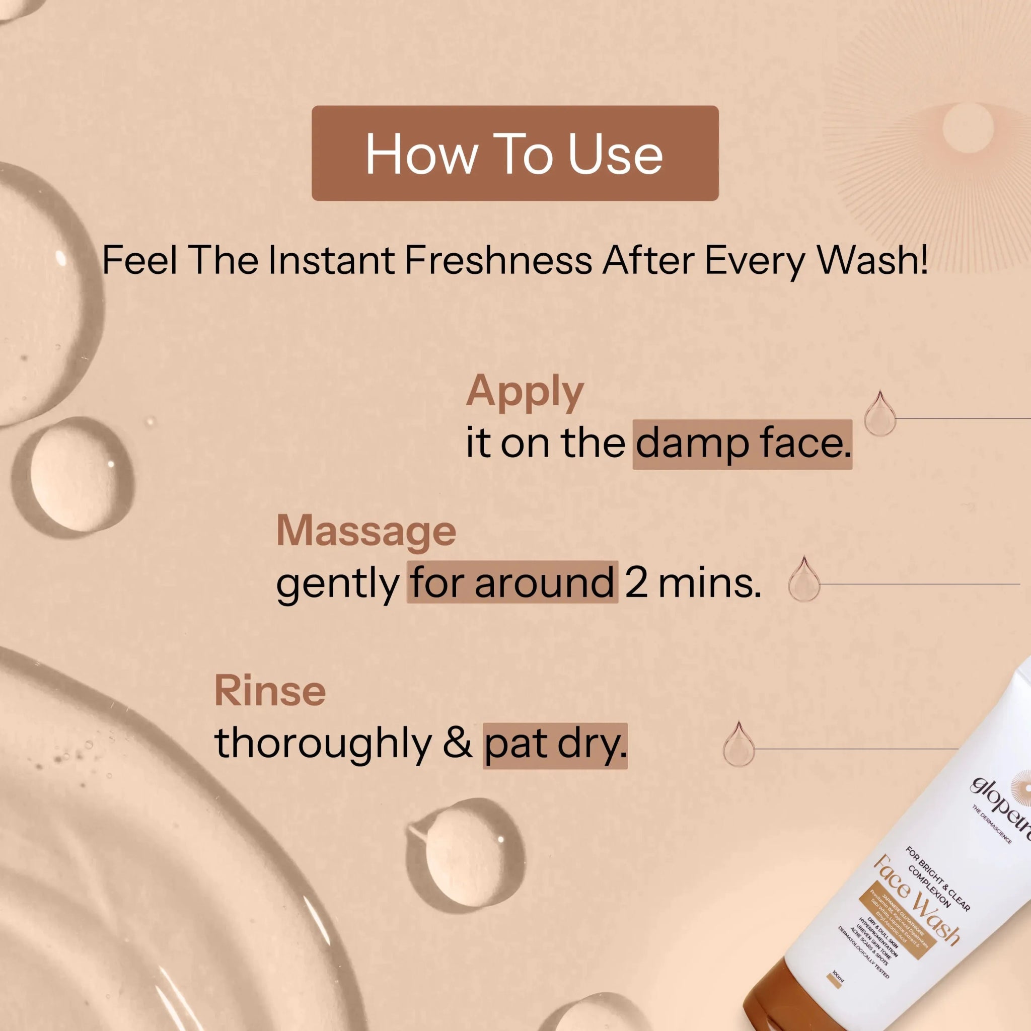 Glopetra Face Wash For Acne Scars & Spots - Glopetra