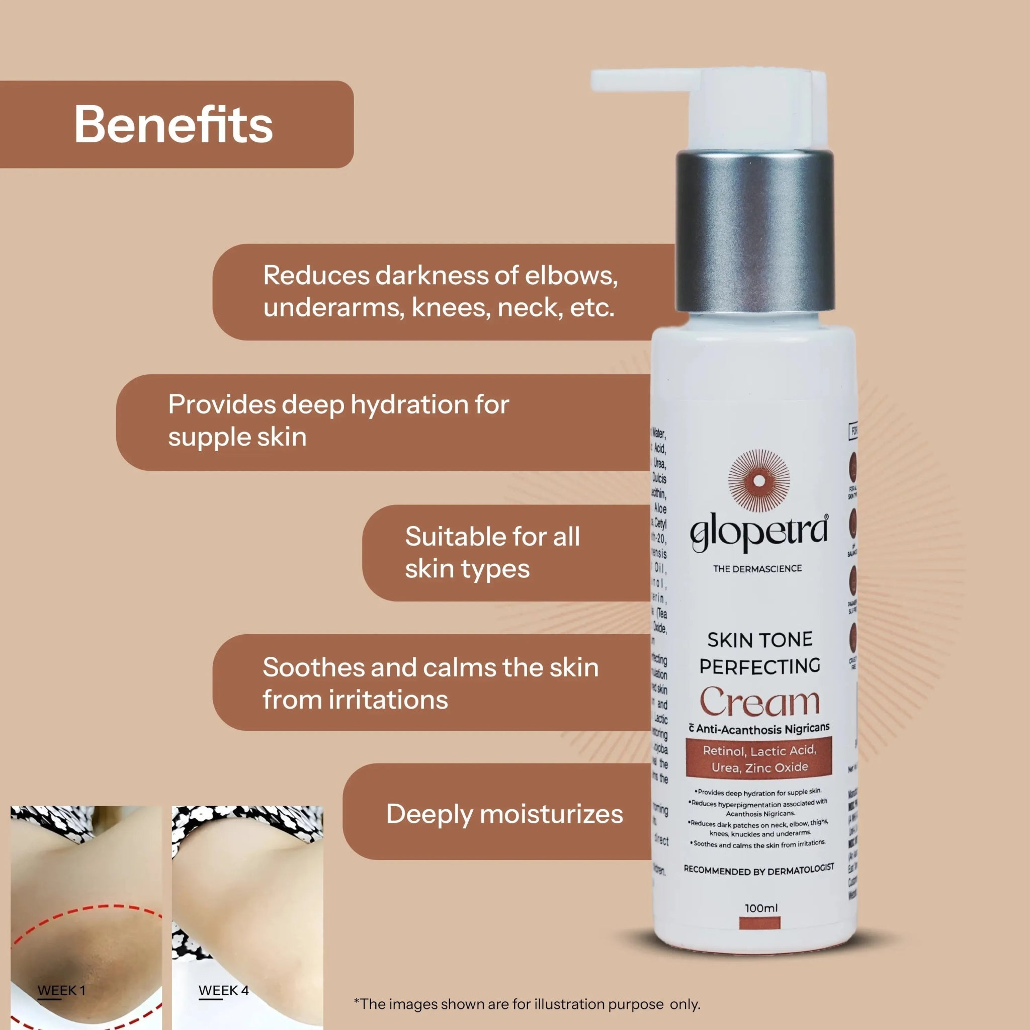 Glopetra Skin Tone Perfecting Cream - Glopetra