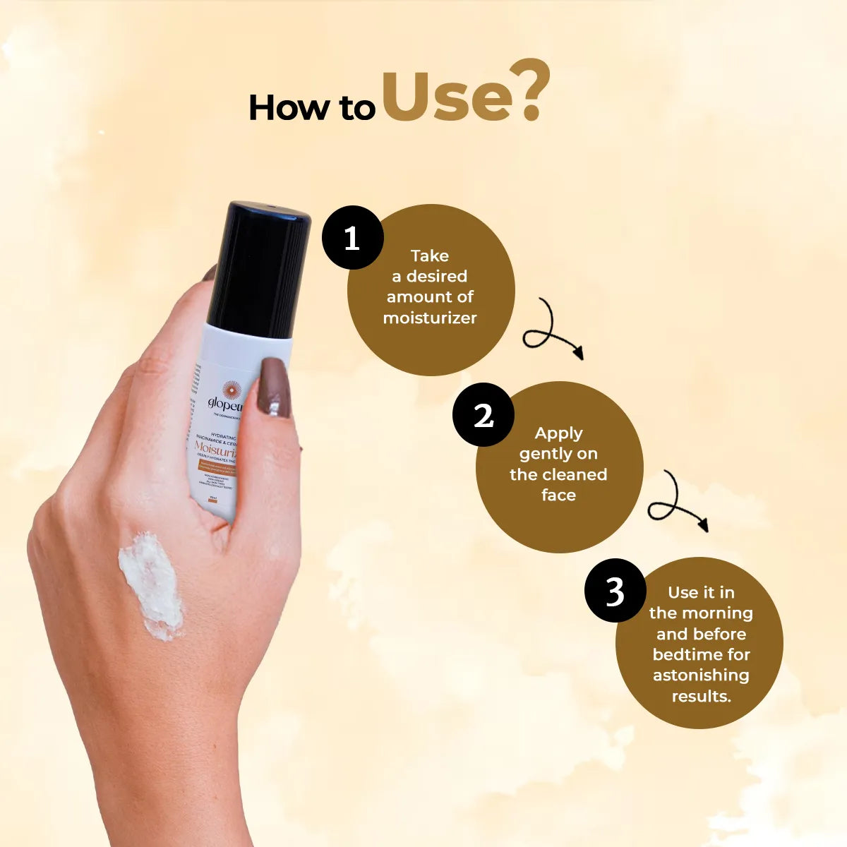 Glopetra Skincare Set with Vitamin C 20% Serum, Niacinamide Moisturiser, Retinol 0.2% Serum, Niacinamide & Hyaluronic Acid Serum, Matte Sunscreen SPF 50
