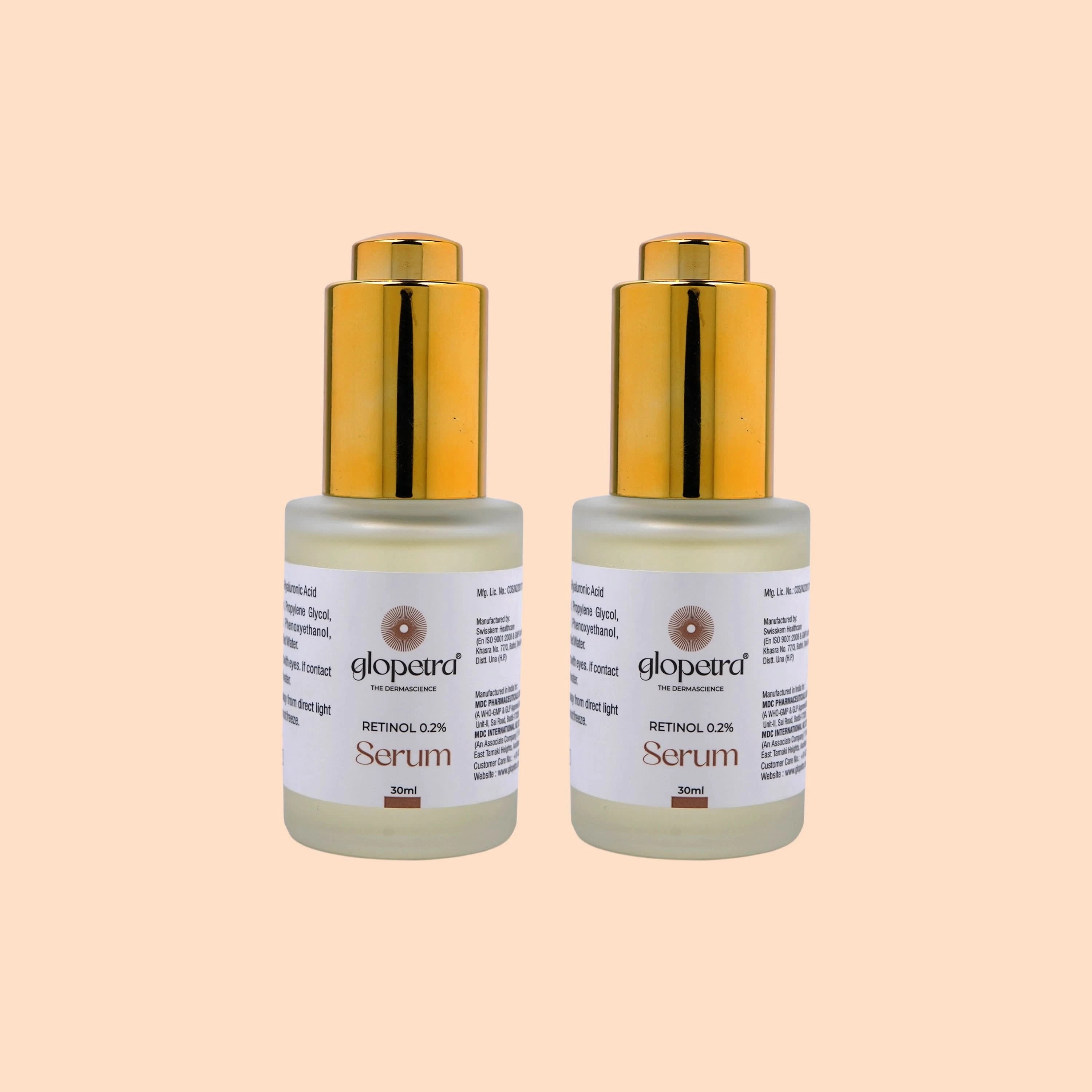 Retinol 0.2% - Anti Ageing Serum for Face 30 ml Pack of 2